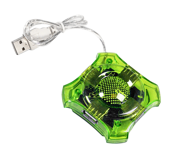 Esperanza 4-portos USB2.0 HUB Green