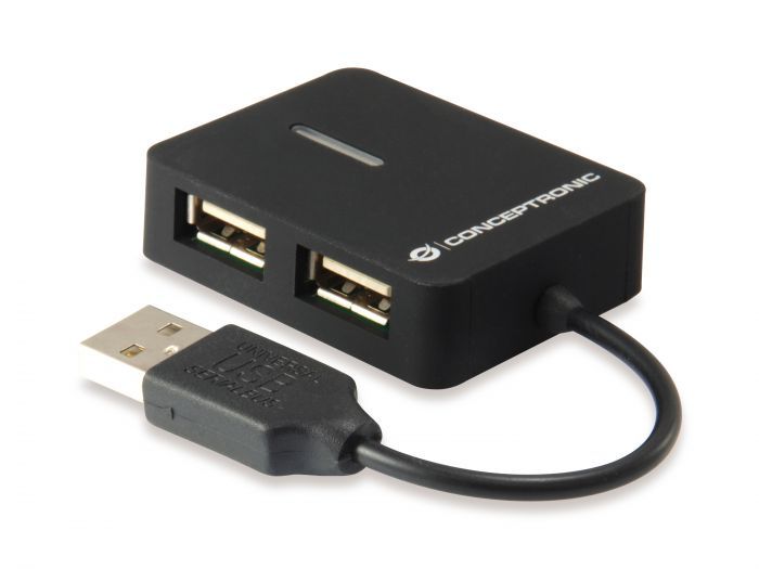 Conceptronic  4-Port USB 2.0 HUB Black