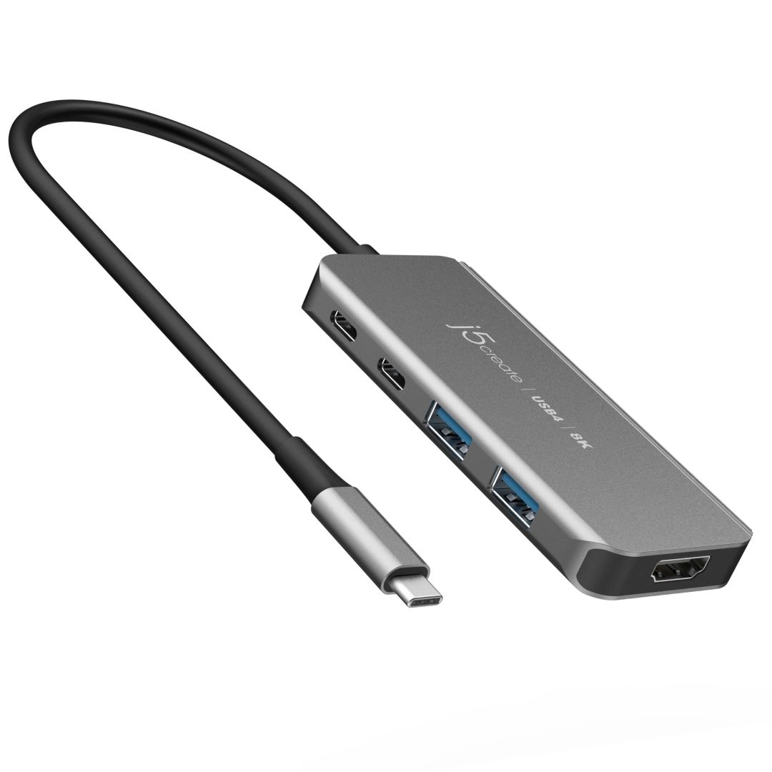 j5create USB4 8K60 Slim Hub Space Grey