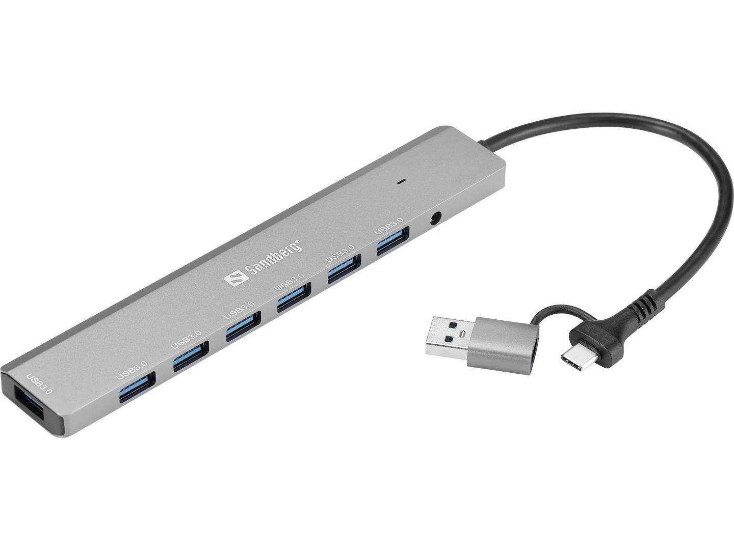 Sandberg 7-portos USB3.0 HUB Silver