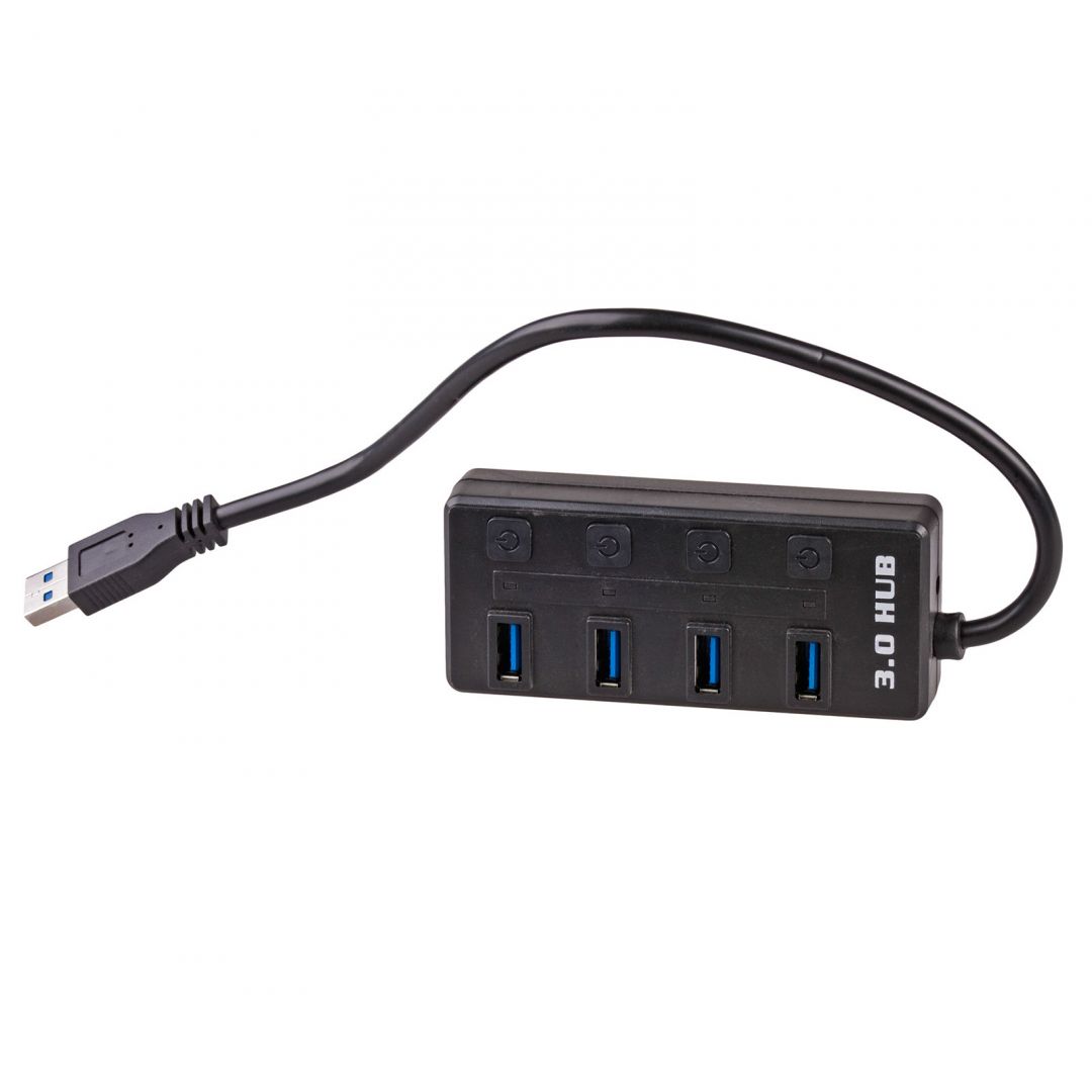 Akyga AK-AD-33 4-portos USB3.0 HUB Black