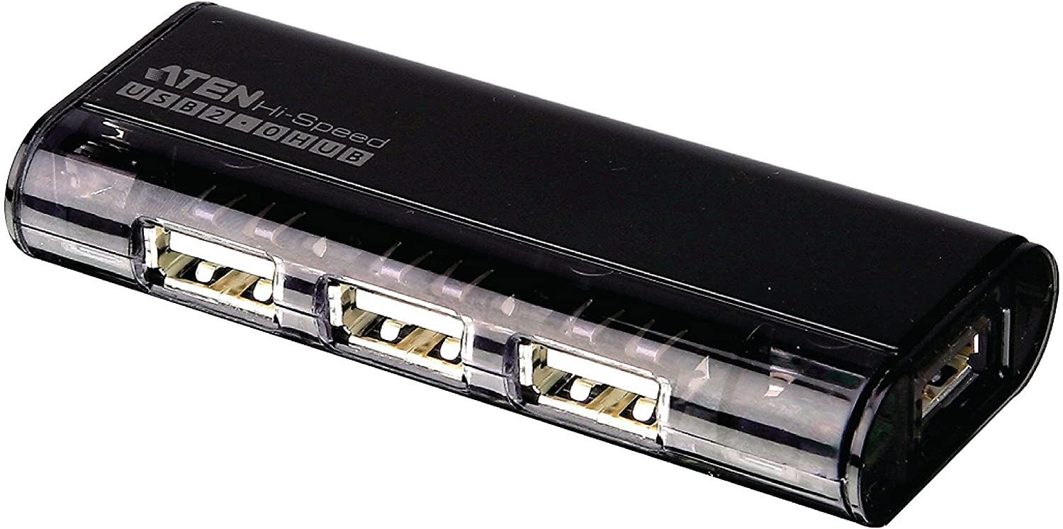 ATEN UH284 4-Port USB2.0 Hub with Magnetic Black