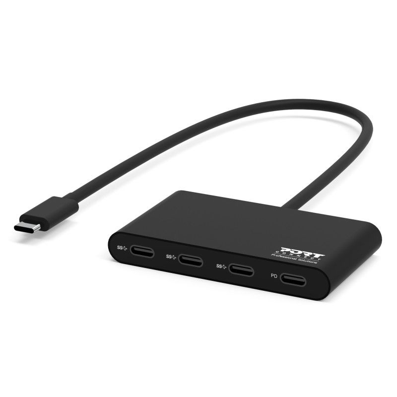 Port Designs USB-C Hub 3 USB-C Ports & 1 USB-C Power Delivery