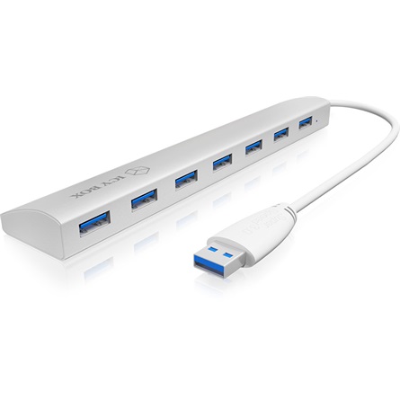 Raidsonic 7port USB3.0 hub White