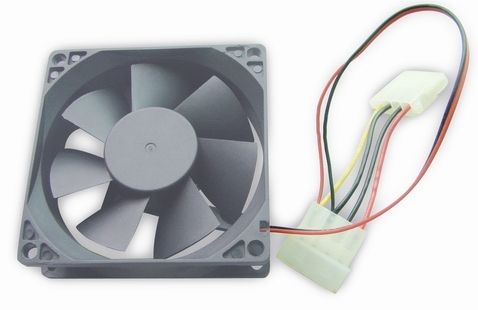 Gembird FANCASE-4 80mm PC case fan sleeve bearing, 4 pin power connector