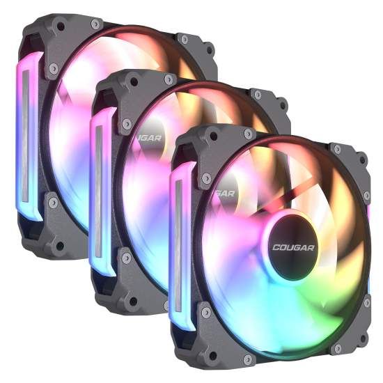Cougar Apolar 120 ARGB Reverse Blade Black (3-Pack)