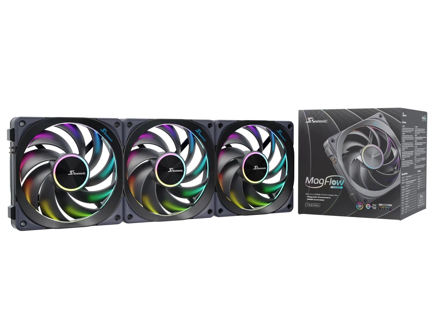 Seasonic MagFlow ARGB 120mm (3-Pack)