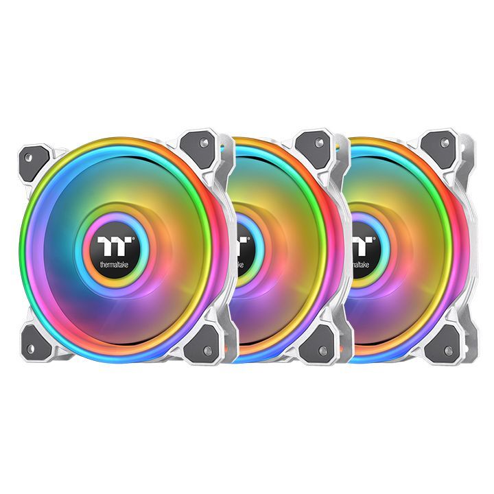 Thermaltake Riing Quad 14 RGB Radiator Fan White TT Premium Edition (3-Fan Pack)