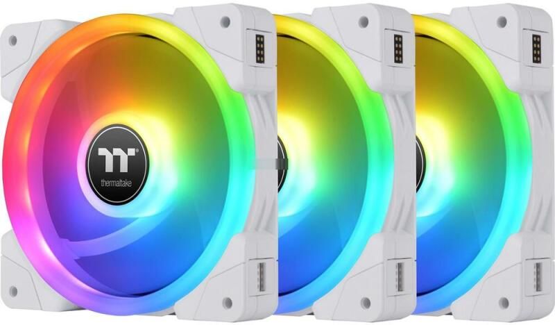 Thermaltake SWAFAN 14 RGB PC Cooling Fan White (3-Fan Pack)