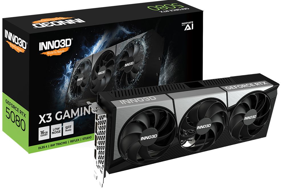 Inno3D GeForce RTX5080 16GB GDDR7 X3 Gaming OC
