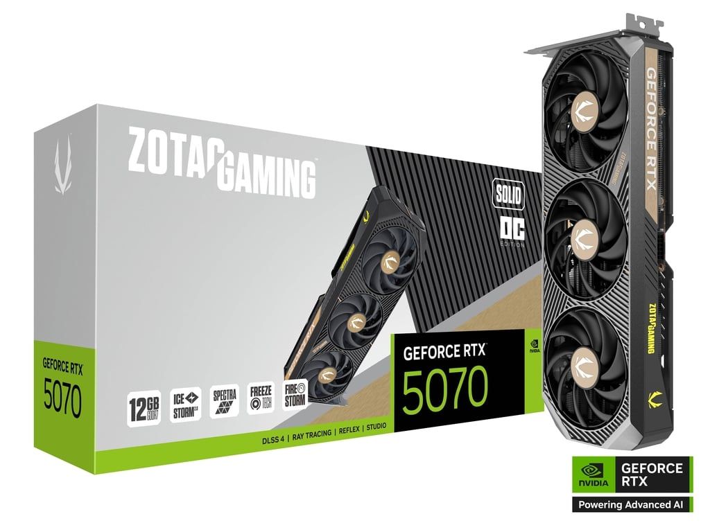 Zotac GeForce RTX5070 12GB GDDR7 Gaming Solid OC