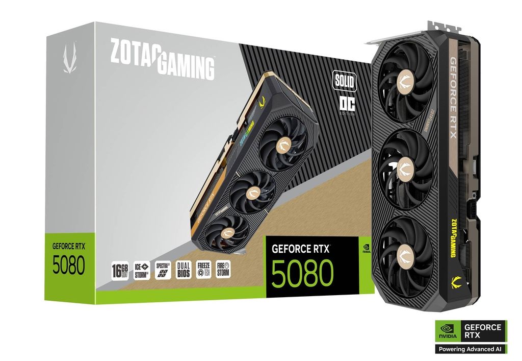 Zotac GeForce RTX5080 16GB DDR7 Solid OC