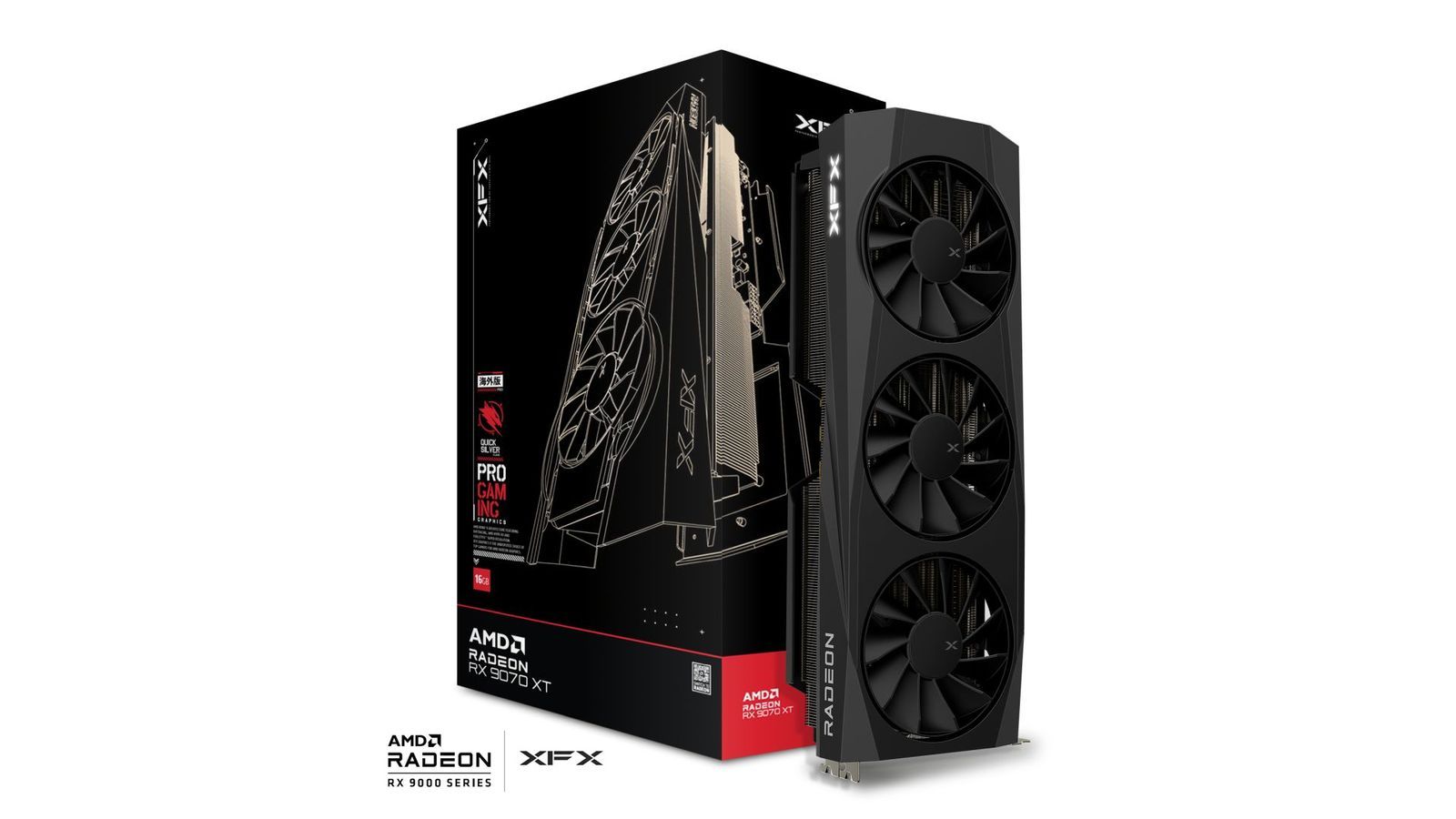 XFX RX9070 XT 16GB DDR6 Quicksilver Gaming Edition