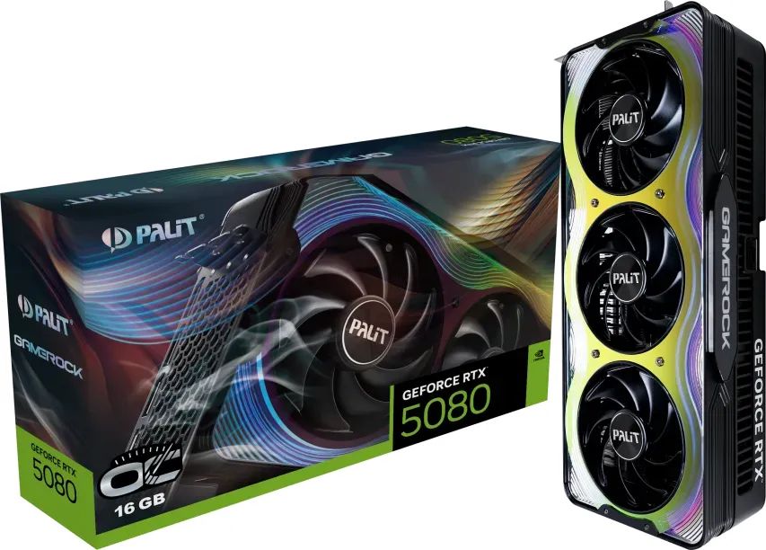 Palit GeForce RTX5080 16GB DDR7 GameRock OC