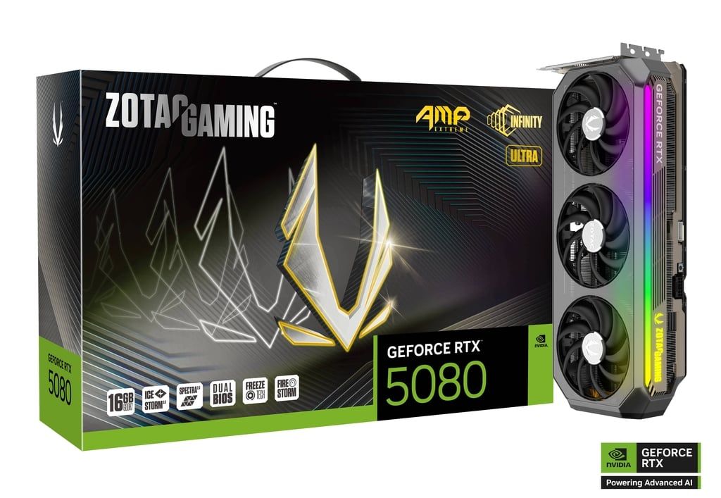 Zotac GeForce RTX5080 16GB DDR7 AMP Extreme Infinity Ultra Gaming