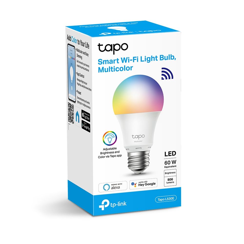 TP-Link Tapo L530E Smart Wi-Fi Light Bulb Multicolor (1-pack)