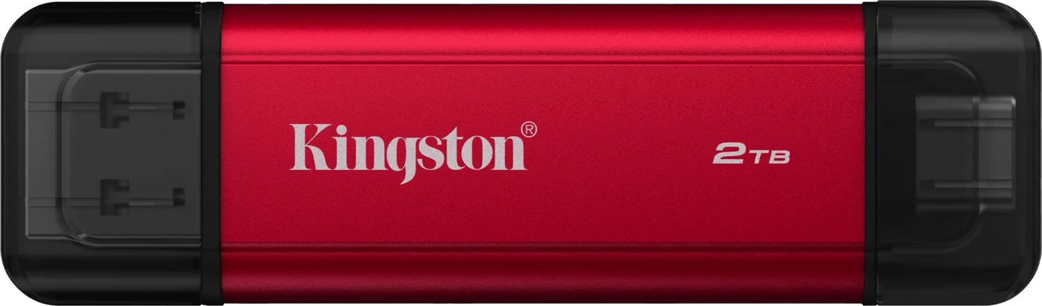 Kingston 2TB USB3.2 Dual Portable SSD Red