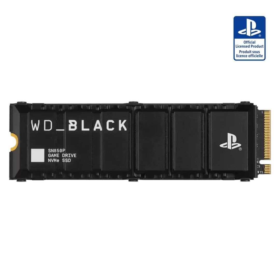 Western Digital 8TB M.2 2280 NVMe SN850P for PS5 with Heatsink Black