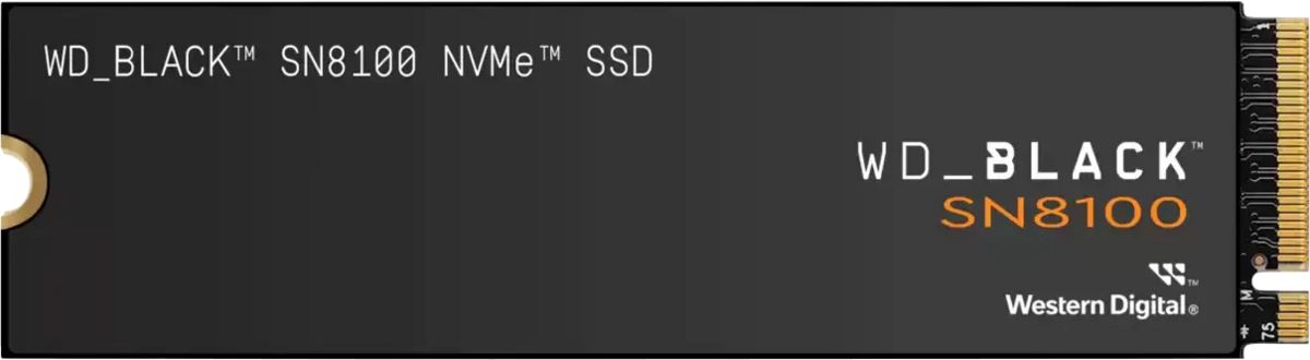 Western Digital 2TB M.2 2280 NVMe SN8100 Black