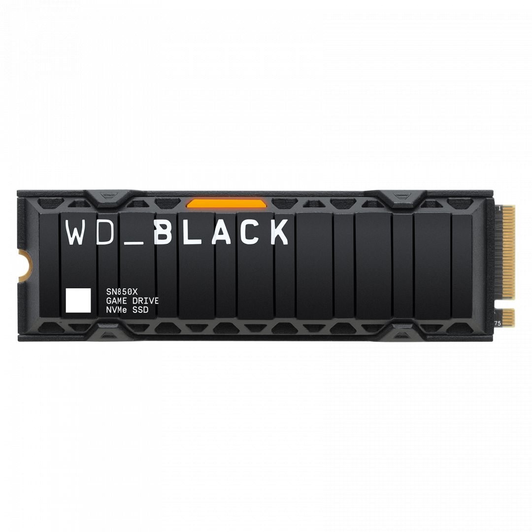 Western Digital 1TB M.2 2280 NVMe SN850X With Heatsink Black