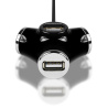 AXAGON HUE-X3B USB Trinity Hub Black