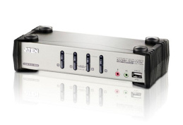 ATEN 4-Port PS/2-USB VGA/Audio KVMP Switch with OSD