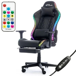 ByteZone COBRA Massage Cushion RGB Gaming Chair with Bluetooth speaker Black