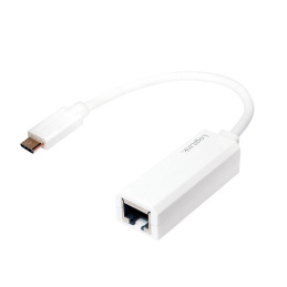 Logilink USB-C 3.1 to Gigabit adapter White
