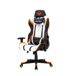 Meetion CHR15 Cute E-Sport Racing Gaming Chair Black/White/Orange