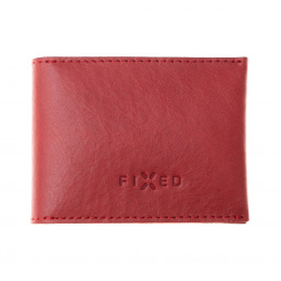 FIXED valódi bőr pénztárca, piros