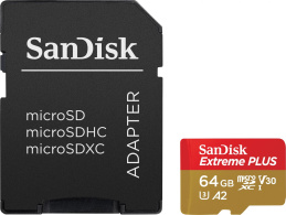 Sandisk 32GB SDHC Extreme Plus Class 10 U3 V30 2-pack