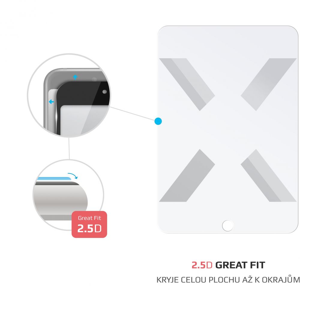 FIXED üvegfólia csak sík felületre Apple iPad 10.2