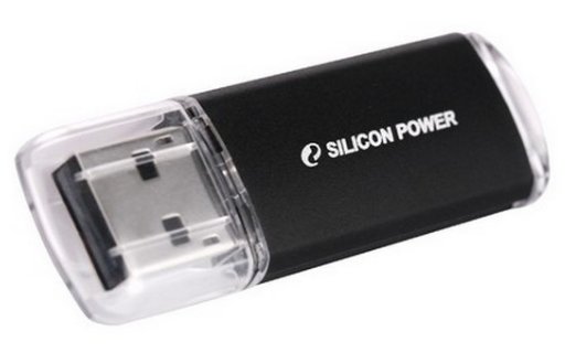 Silicon Power 8GB USB 2.0 Ultima II-I Black